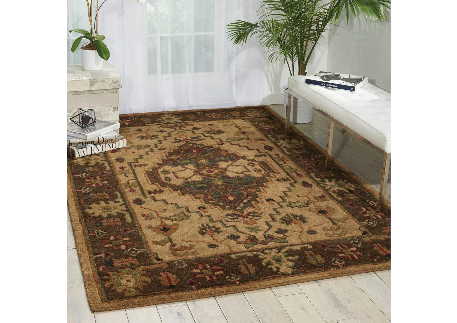 Nourison Tahoe TA01 Beige 8' Runner Hallway Rug,Nourison