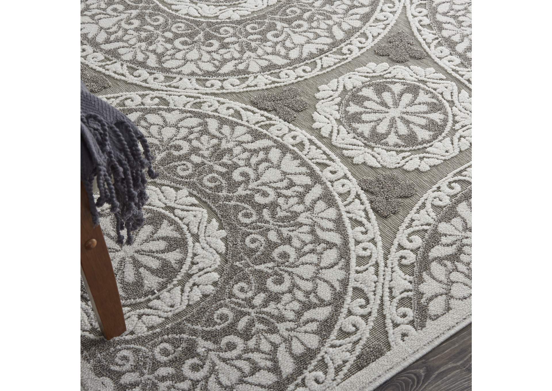 Nourison Key Largo 5'x7' Taupe Area Rug,Nourison