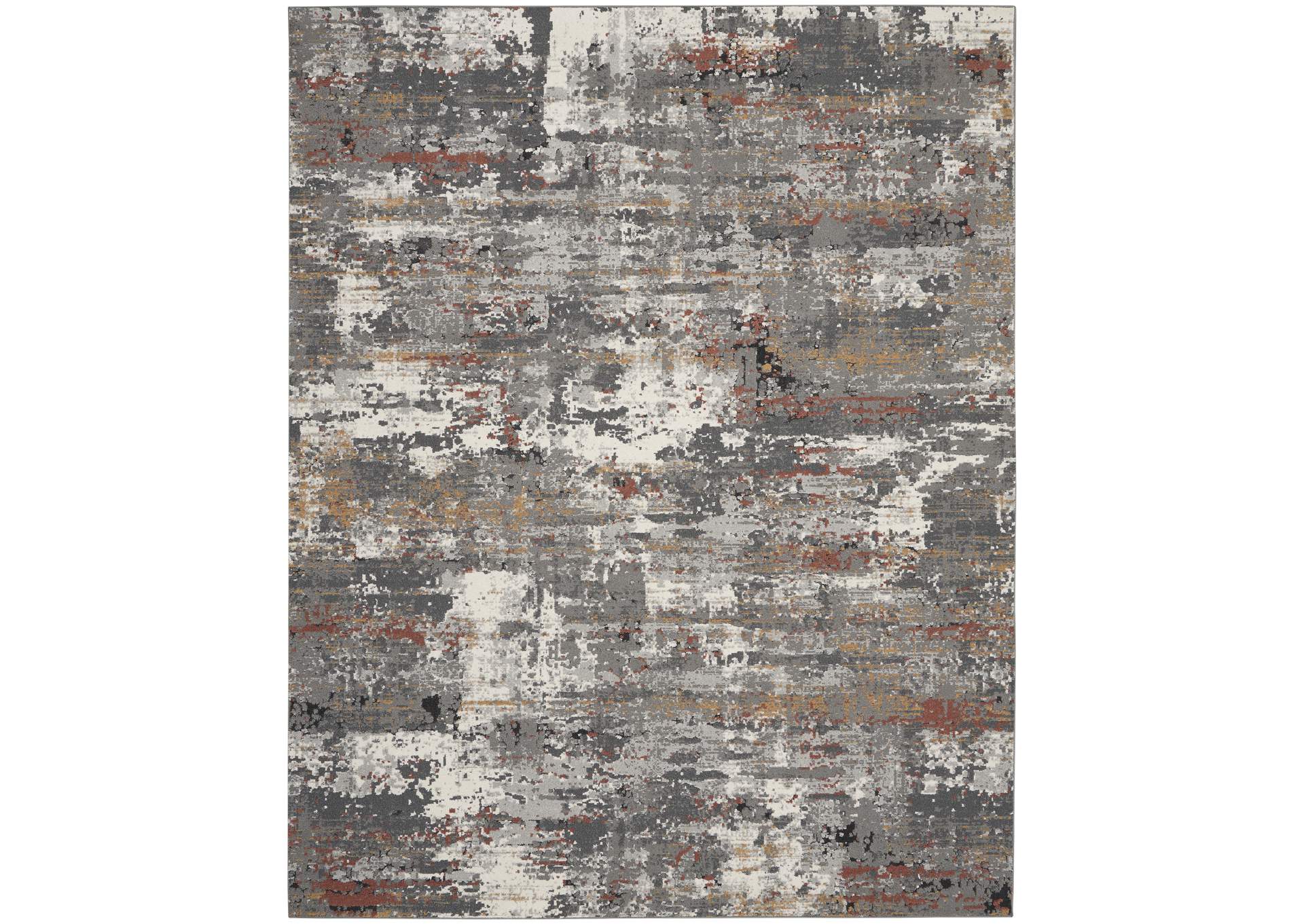 Nourison Tangra 9'x12' Grey Multi Area Rug,Nourison