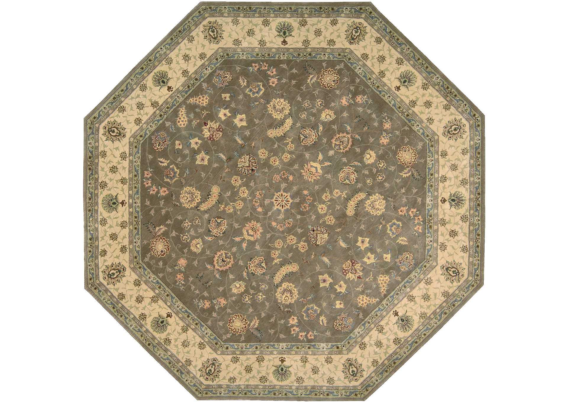 Nourison 2000 2003 Olive 10' Octagon Area Rug,Nourison