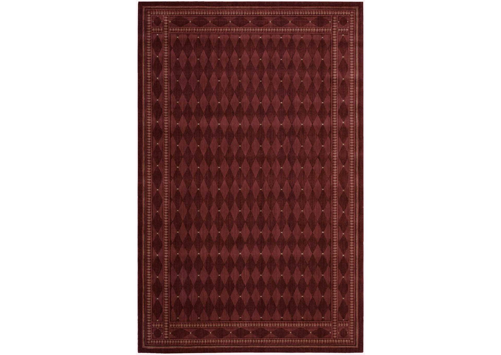 Nourison Cosmopolitan CS94 Dark Red 4'x6' Area Rug,Nourison