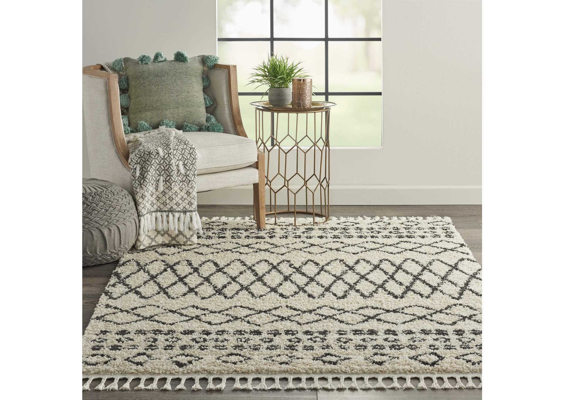 Nourison Moroccan Shag 5' x 8' Area Rug,Nourison