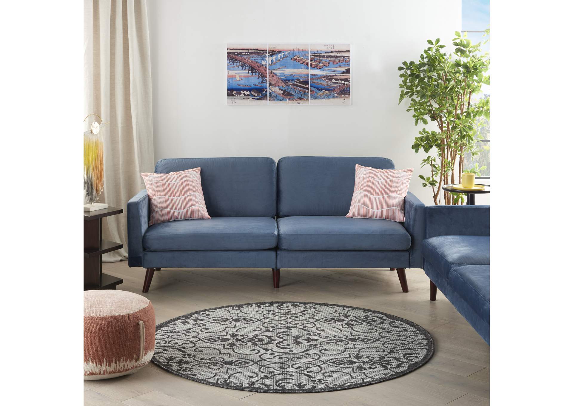 Nourison Country Side 5' Round Area Rug,Nourison