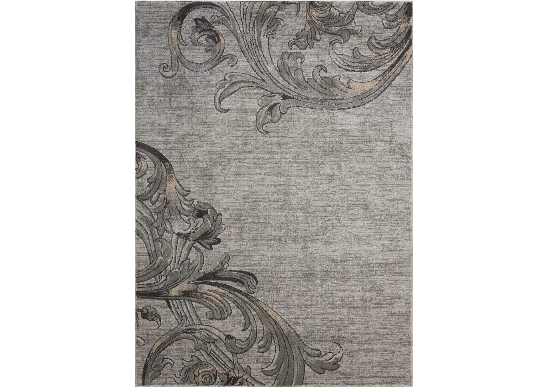 Nourison Maxell MAE05 Grey 9'x13' Oversized Rug,Nourison