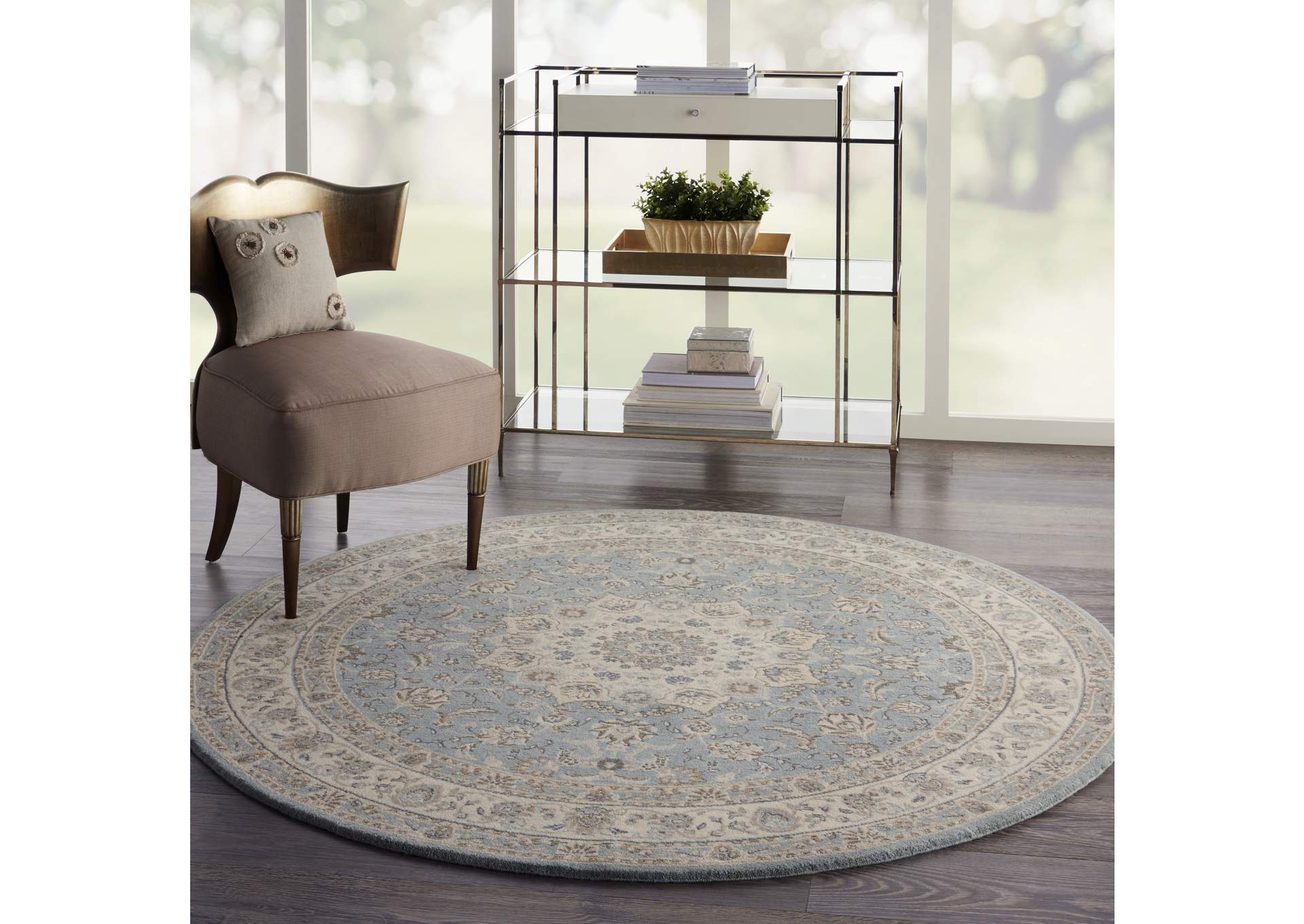 Nourison Living Treasures 6' Round Area Rug,Nourison