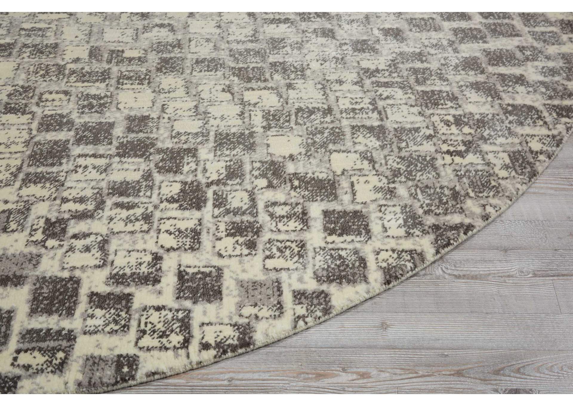 Nourison Twilight TWI08 Beige 8' Round Large Rug,Nourison