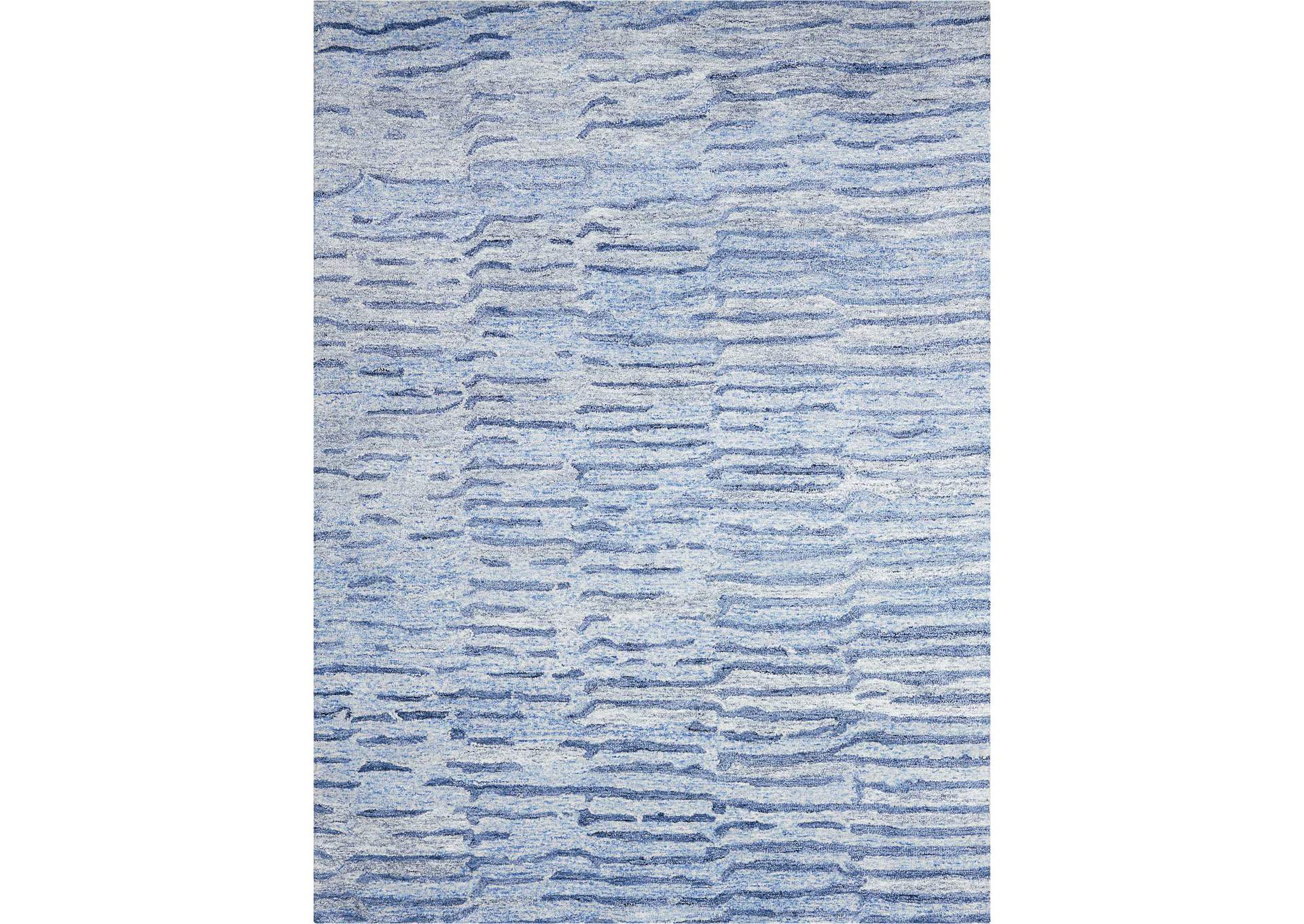 Nourison Gemstone GEM01 Blue 4'x6' Area Rug,Nourison