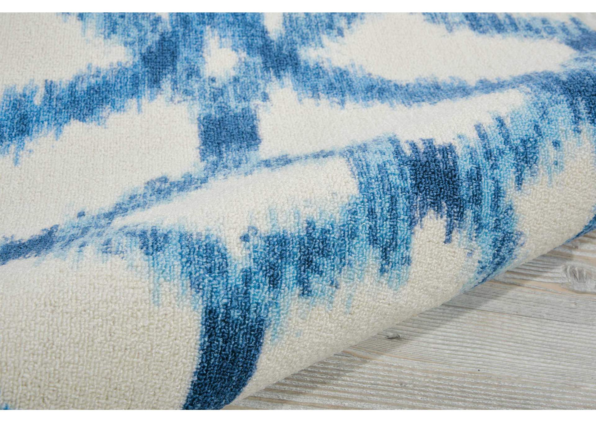 Waverly Sun N Shade SND05 Green 8' Runner Hallway Rug,Nourison
