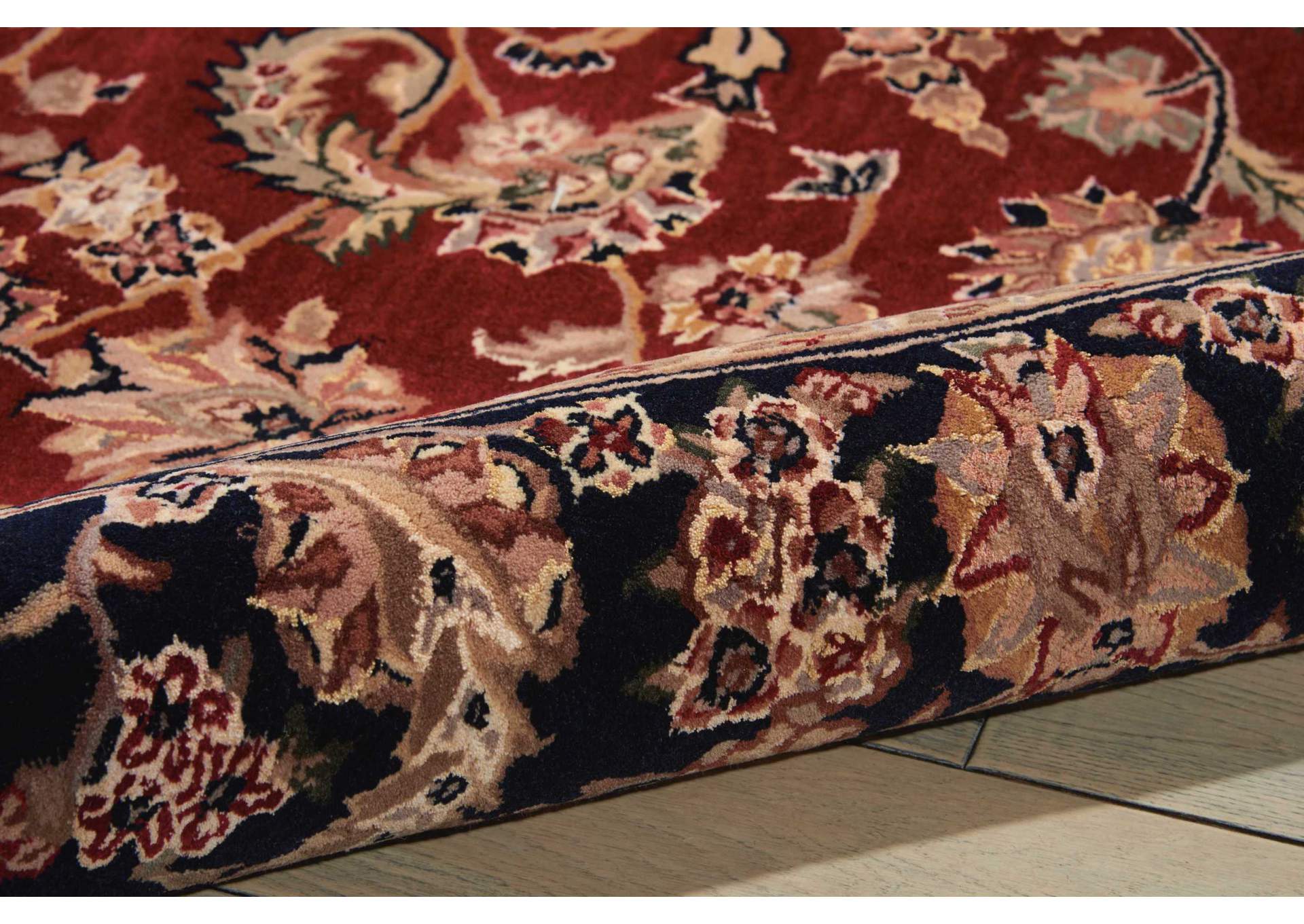 Nourison 2000 2002 Dark Red Multicolor 6'x9' Area Rug,Nourison