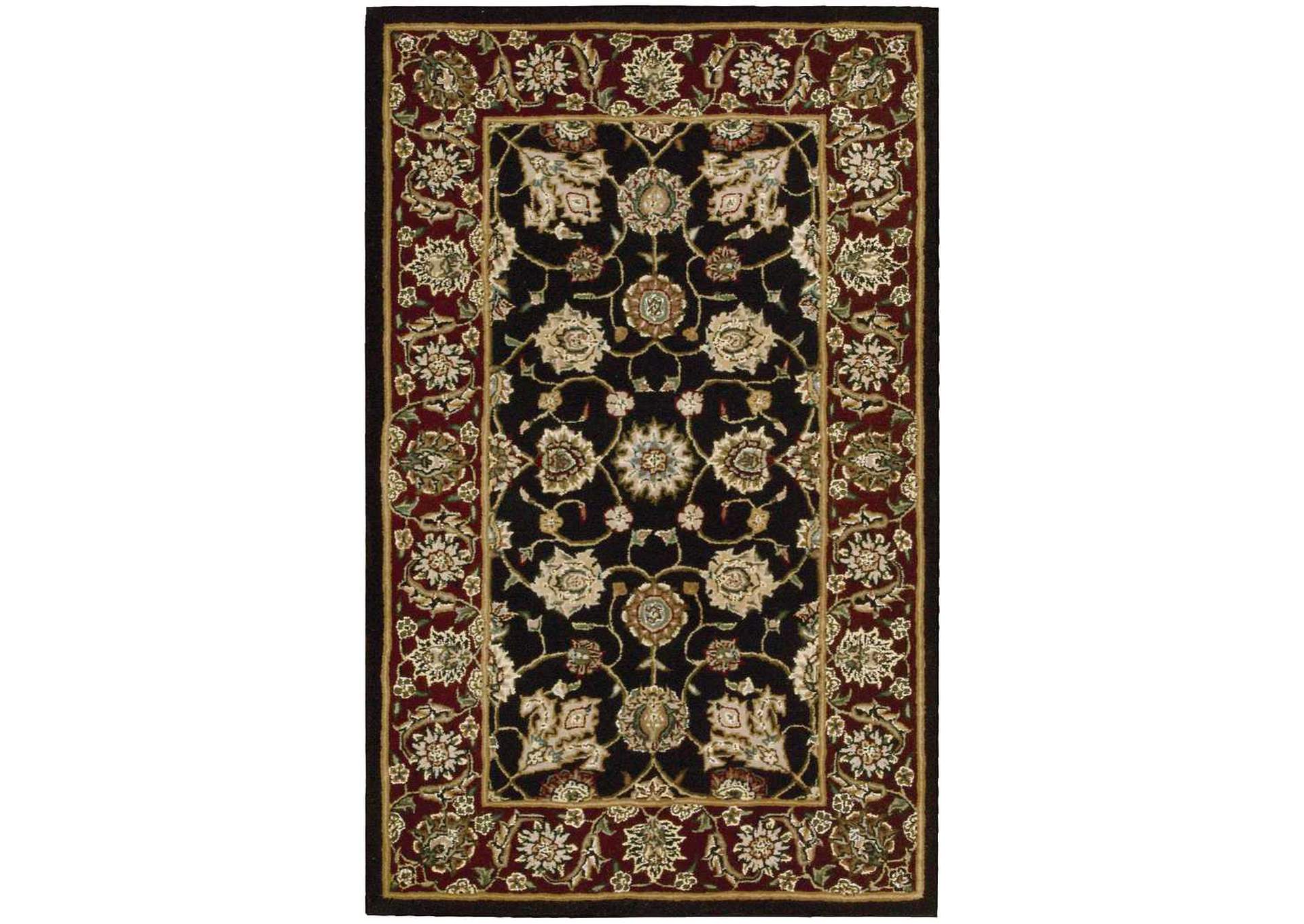 Nourison 2000 2017 Black 3'x5' Area Rug,Nourison