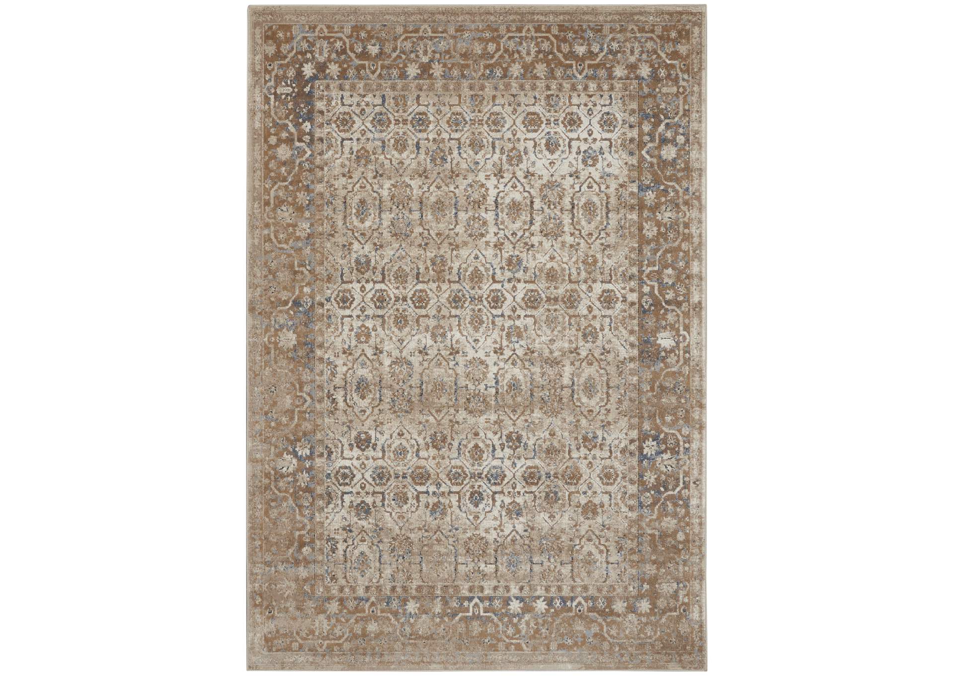 kathy ireland Home Malta MAI04 Beige 5'x8' Area Rug,Nourison