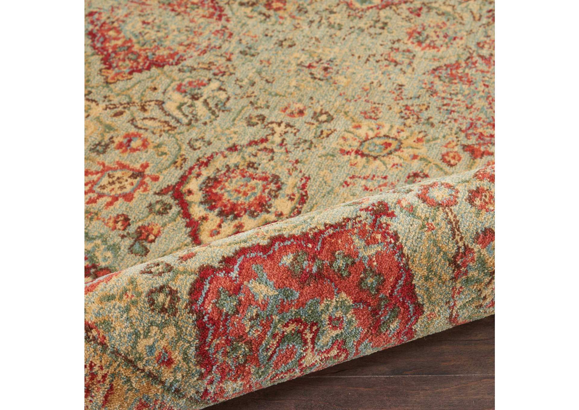 Nourison Somerset ST90 Light Green 5'x8' Oriental Area Rug,Nourison