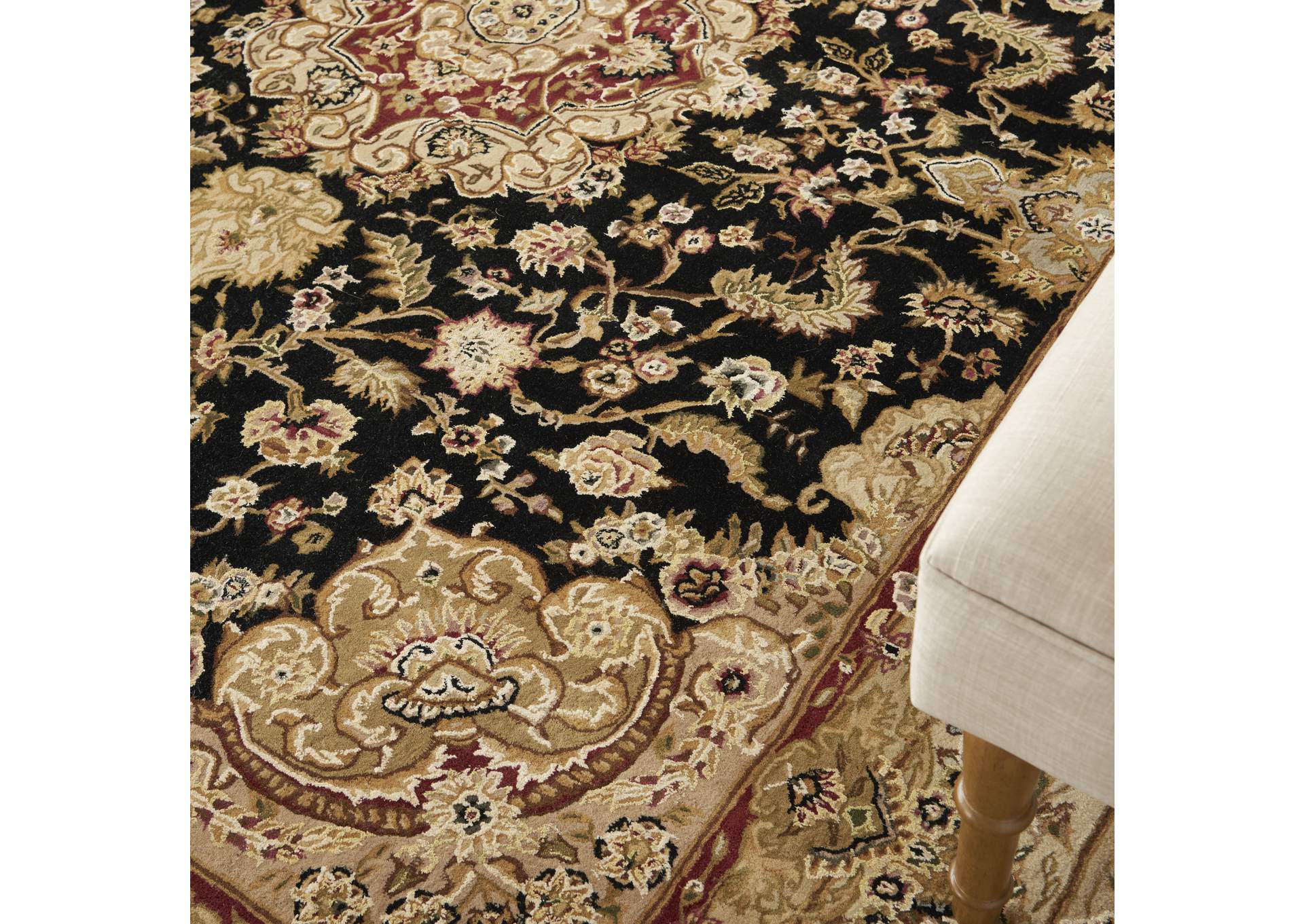 Nourison 2000 2028 Black 8'x10' Area Rug,Nourison