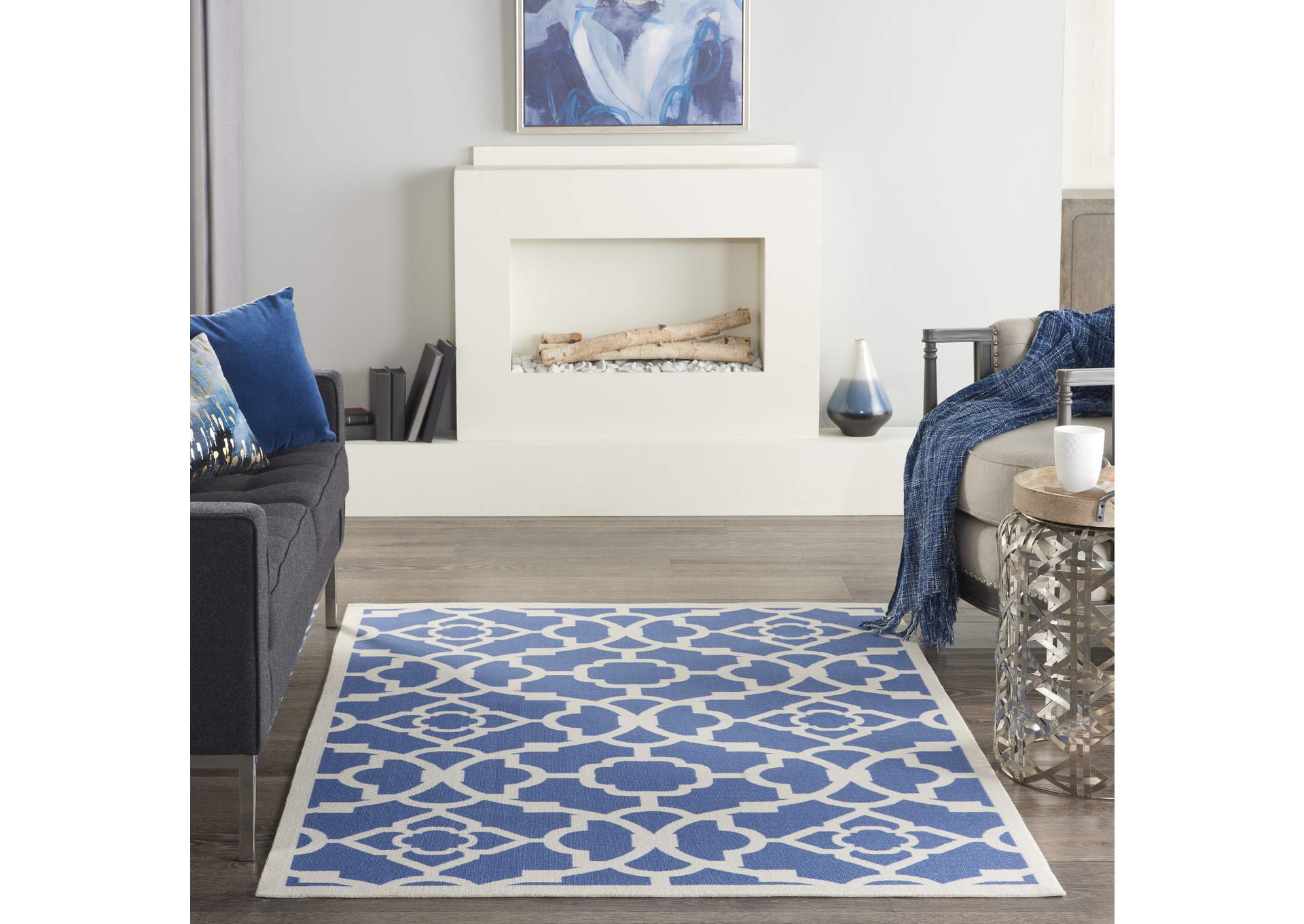 Nourison Wav01/Sun & Shade 4' x 6' Area Rug,Nourison