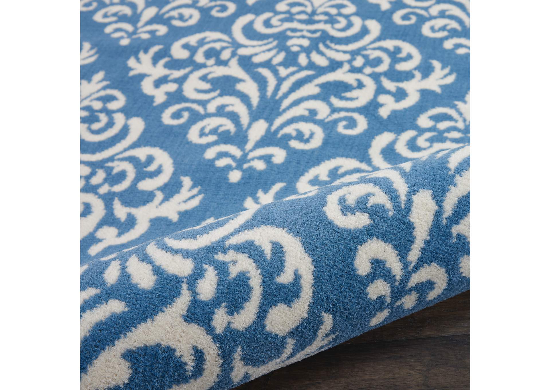 Nourison Grafix GRF06 Blue 4'x6' Area Rug,Nourison