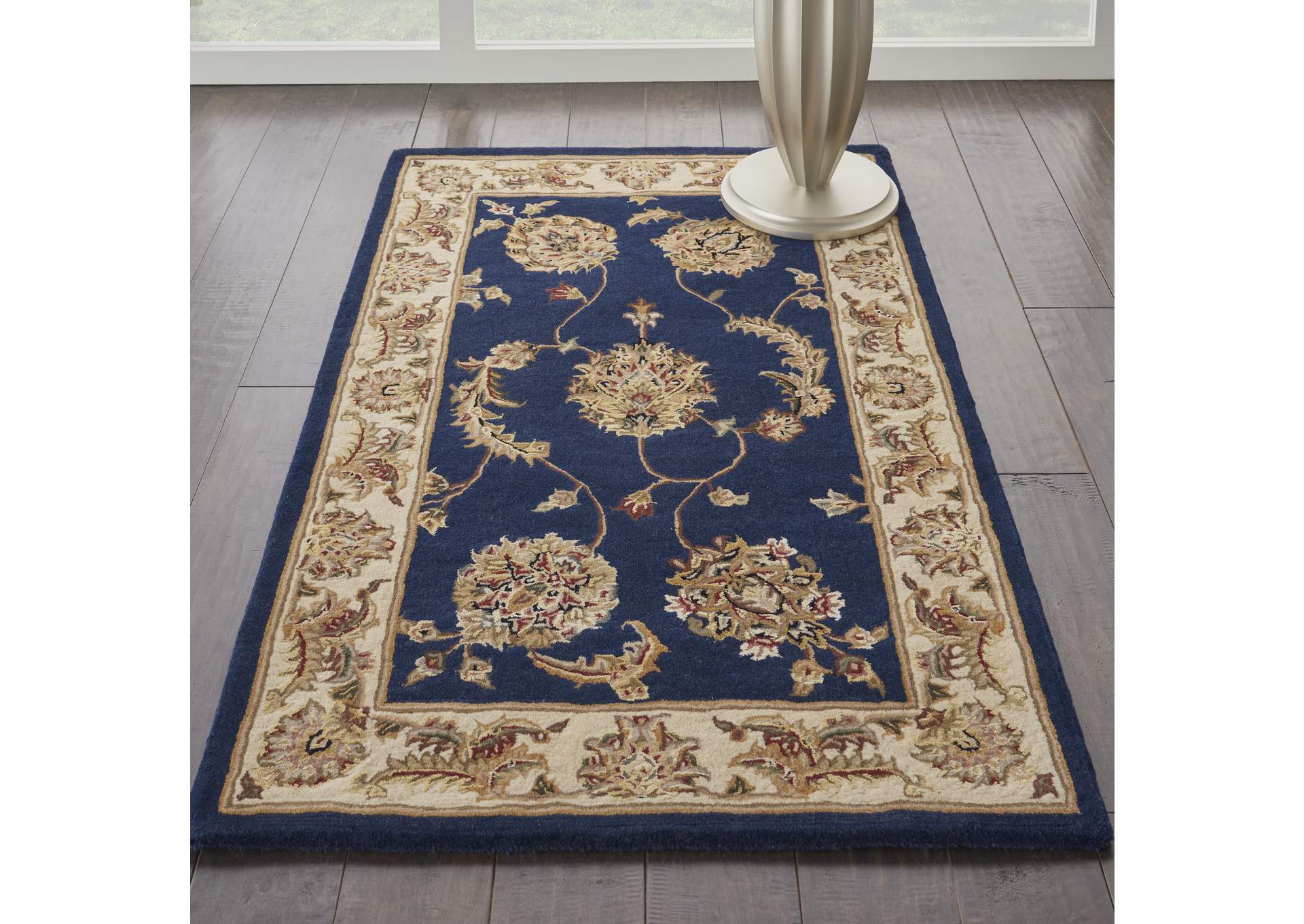 Nourison 2000 3' x 4' Accent Size Navy Area Rug,Nourison