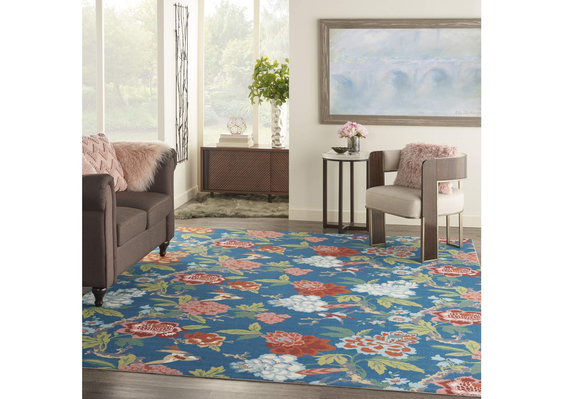 Waverly Wav01/Sun & Shade 10' x 13' Area Rug,Nourison