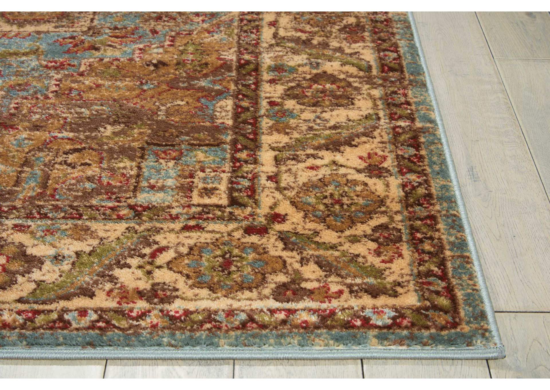 Nourison Delano DEL05 Blue 4'x6' Area Rug,Nourison