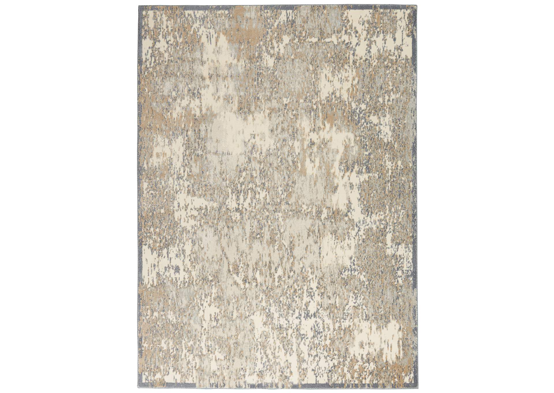 kathy ireland Home Sahara KI392 Beige and Ivory 4'x6' Area Rug,Nourison