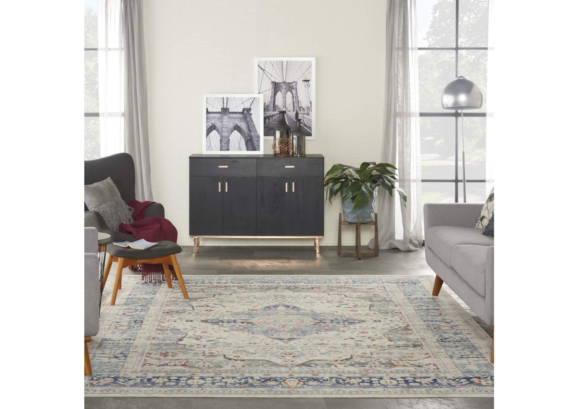 Nourison Vintage Kashan 8' x 10' Area Rug,Nourison