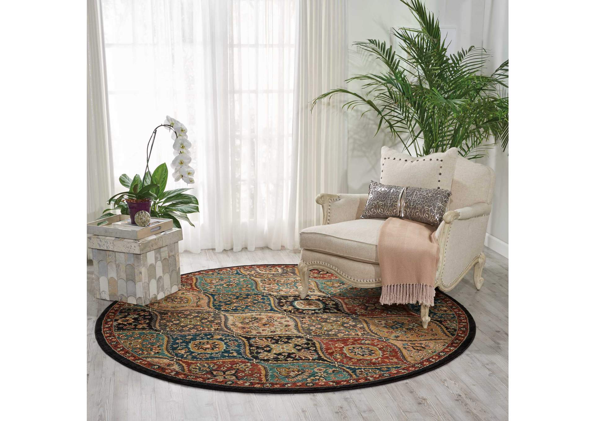 Nourison 2020 NR203 8' Round Area Rug,Nourison