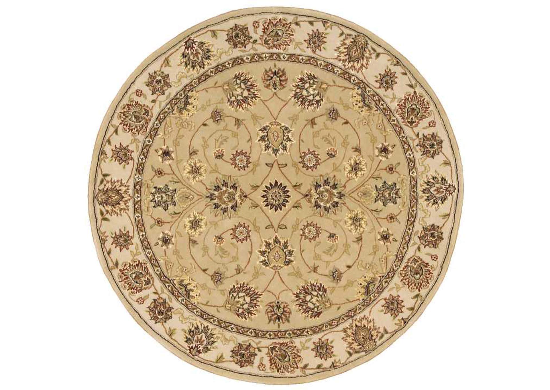 Nourison 2000 2071 Camel 4' Round Area Rug,Nourison