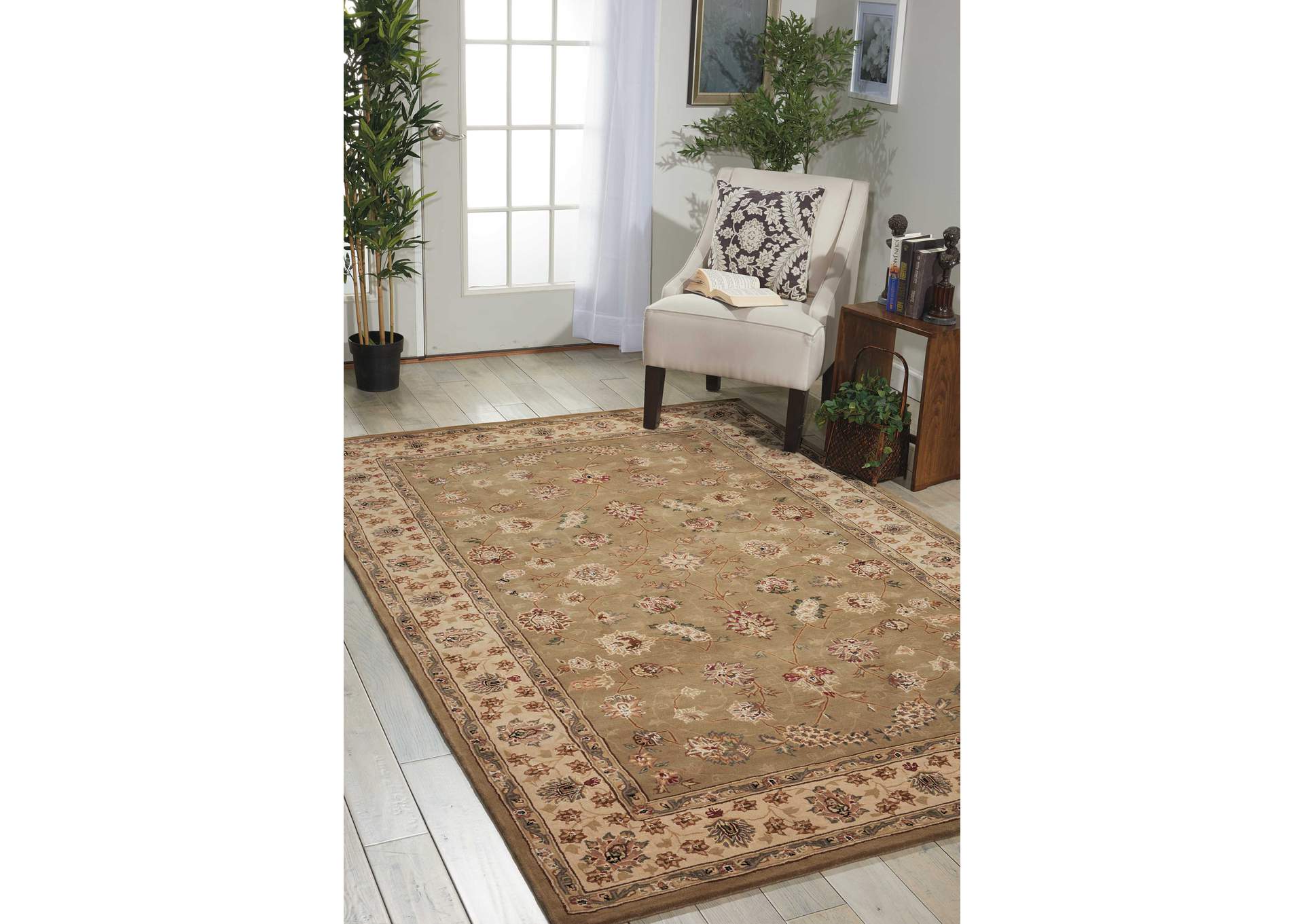 Nourison 2000 2003 Olive 4'x6' Area Rug,Nourison