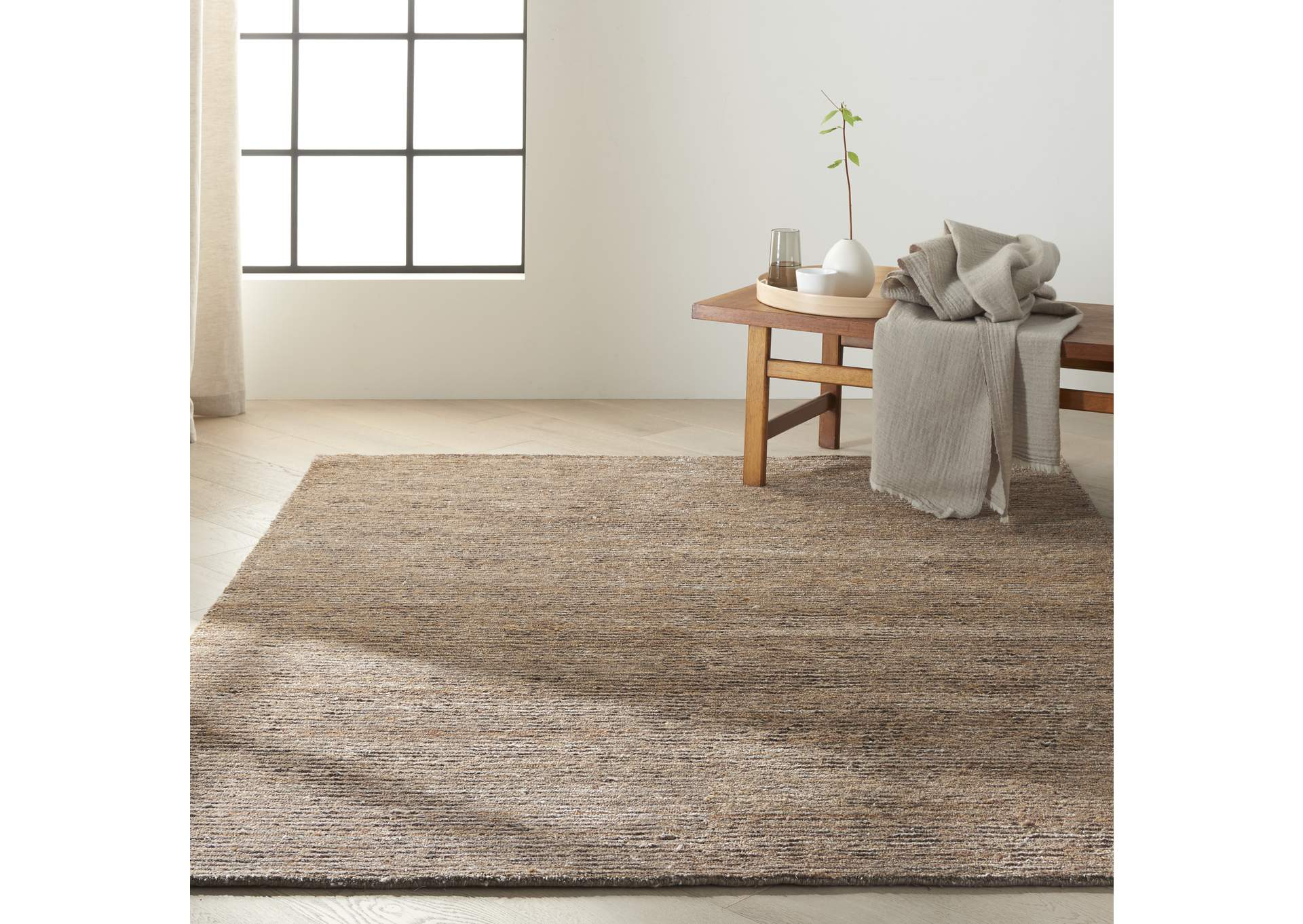 Calvin Klein Home Mesa MSA01 Brown 5'x8' Area Rug,Nourison