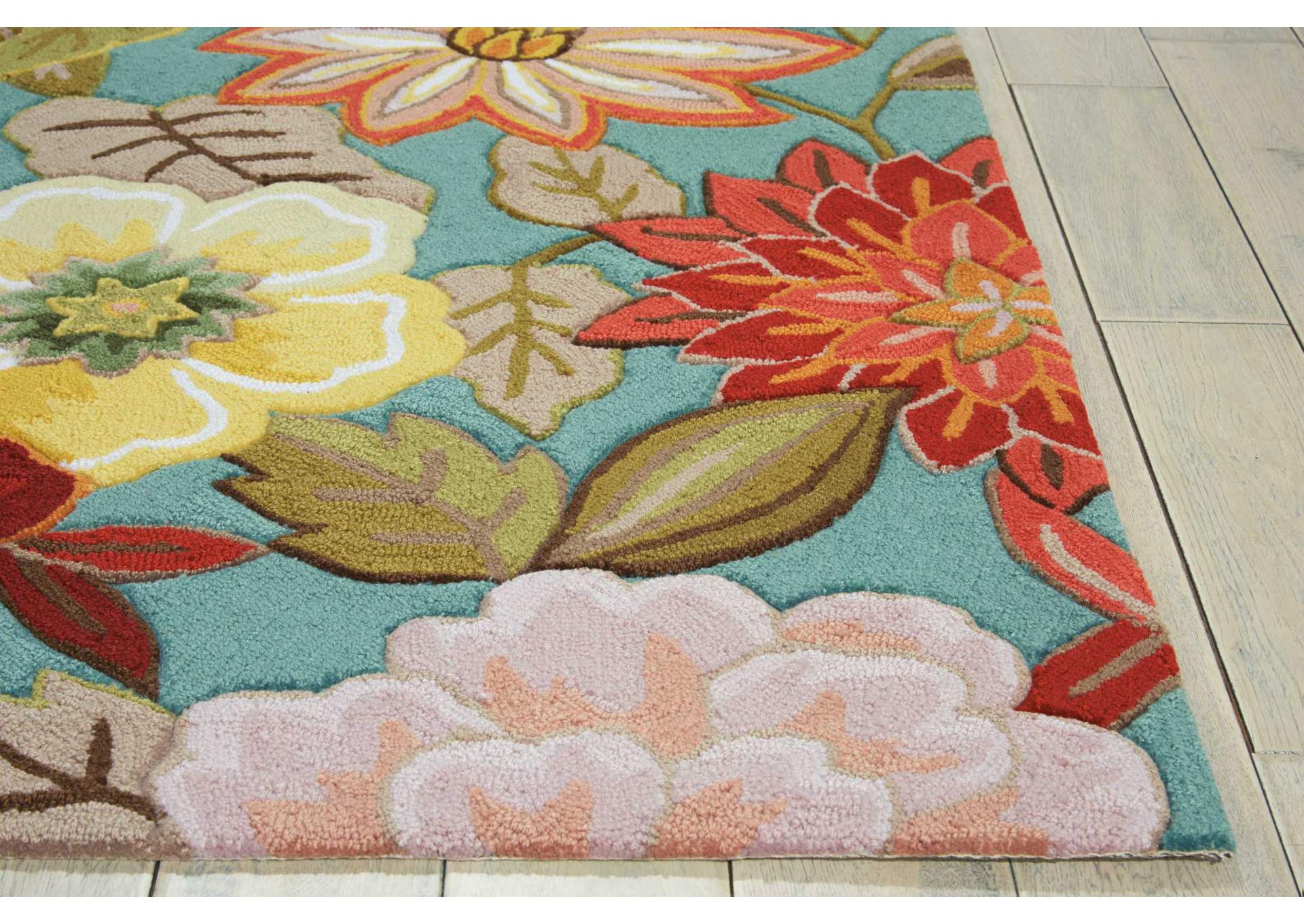 Nourison Fantasy FA18 Blue 4'x6' Area Rug,Nourison