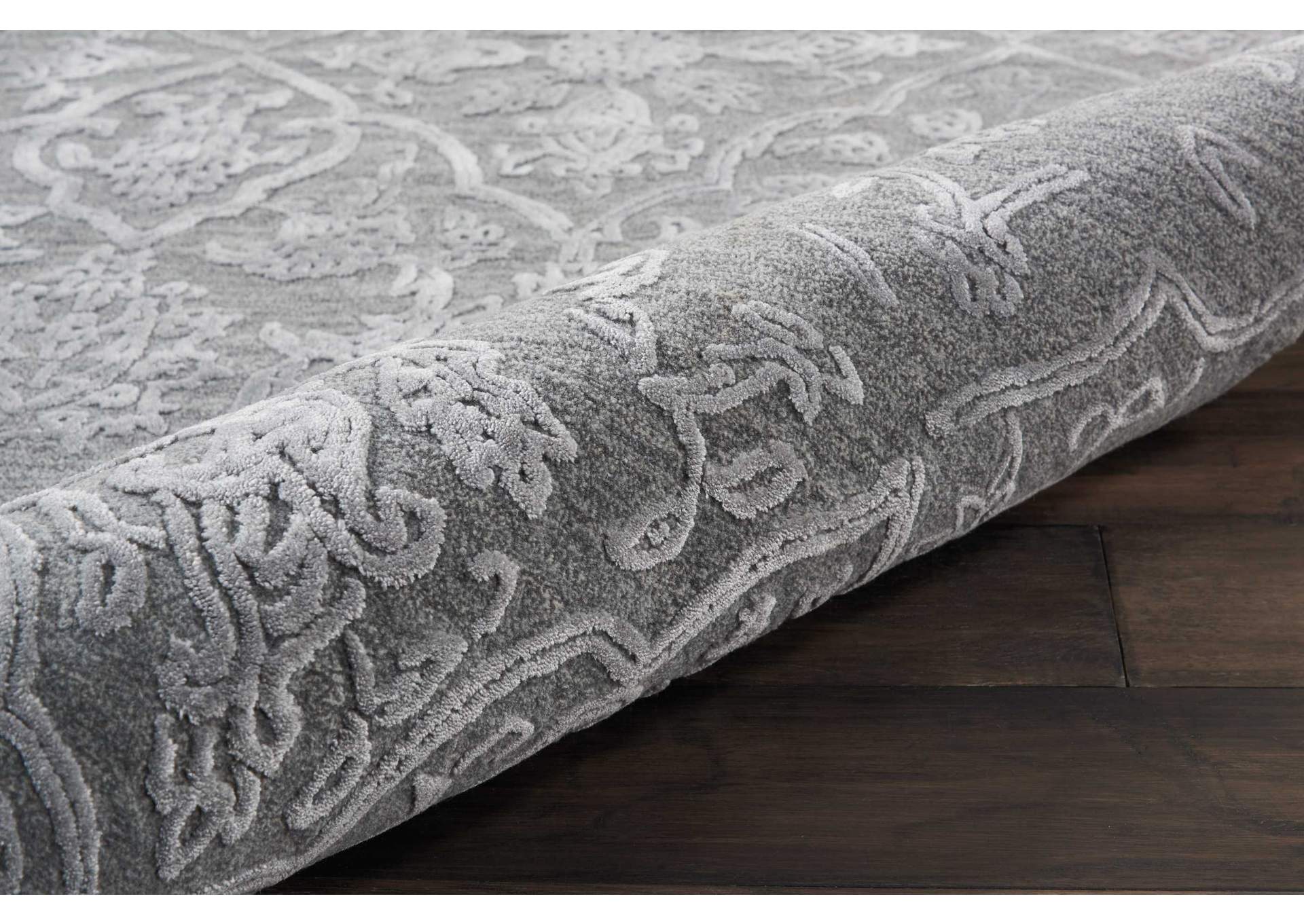 Nourison Opaline OPA14 Grey 9'x12' Oversized Rug,Nourison