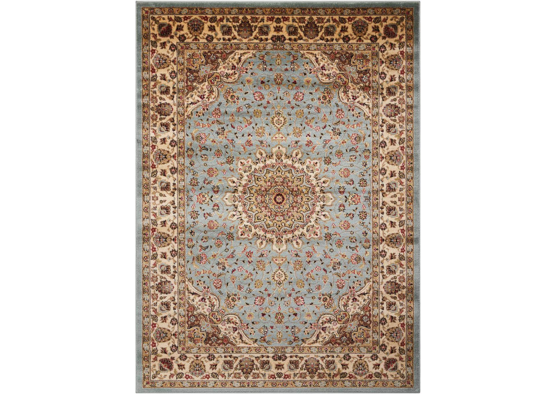 Nourison Delano DEL04 Blue 4'x6' Area Rug,Nourison