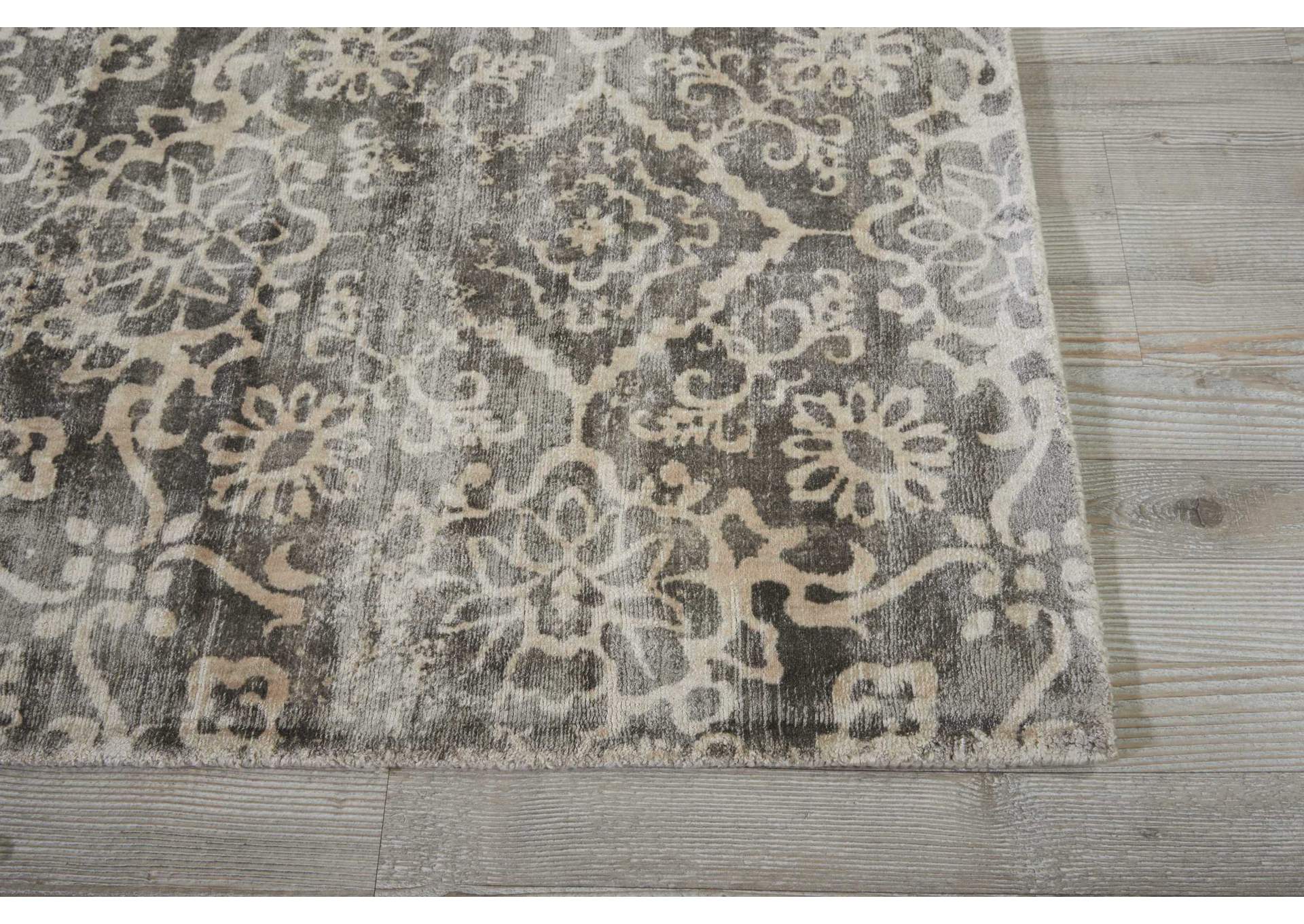 kathy ireland Home Desert Skies DSK03 Grey 8' Runner Hallway Rug,Nourison