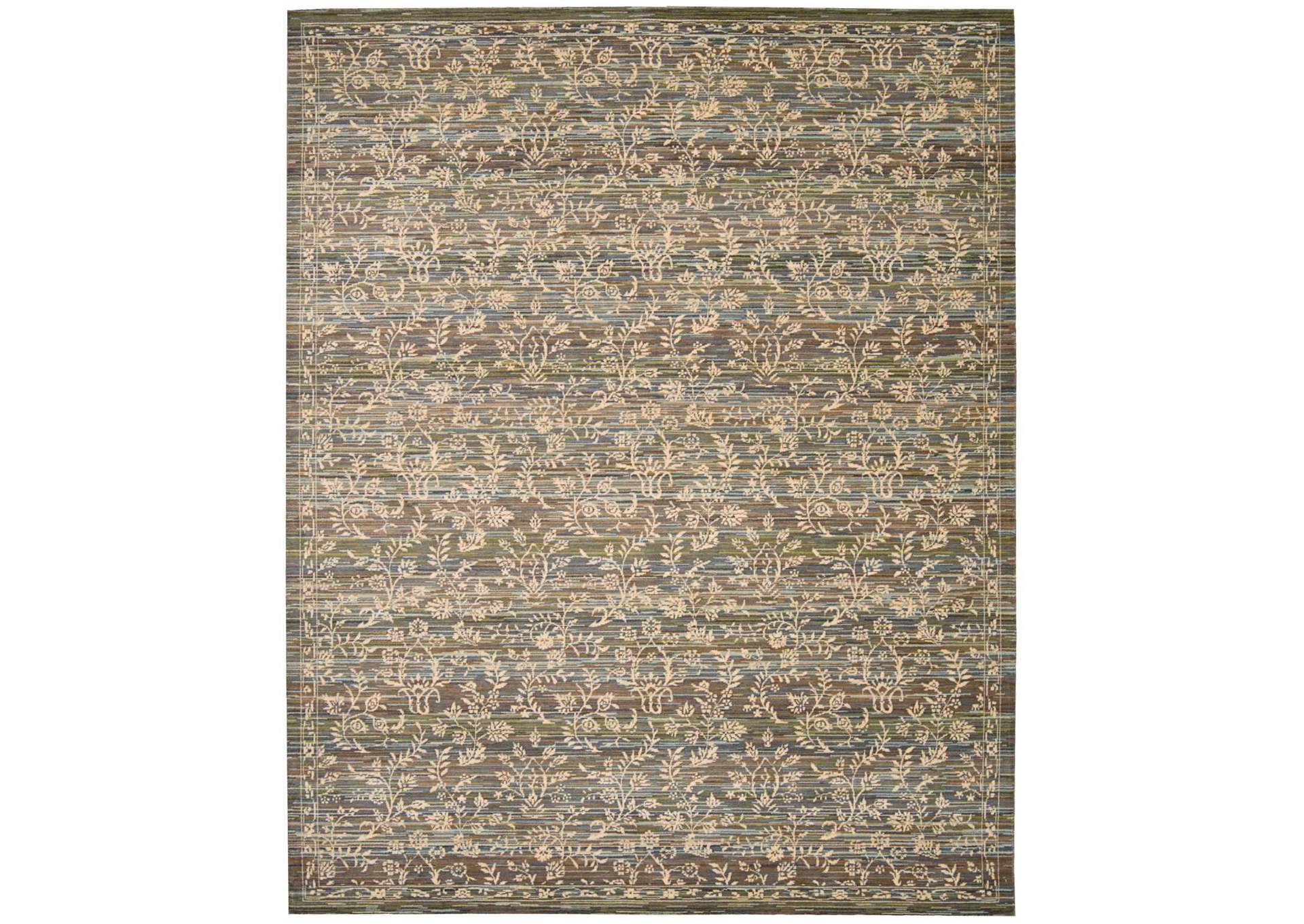 Nourison Rhapsody RH012 Blue 9'x12' Rug,Nourison