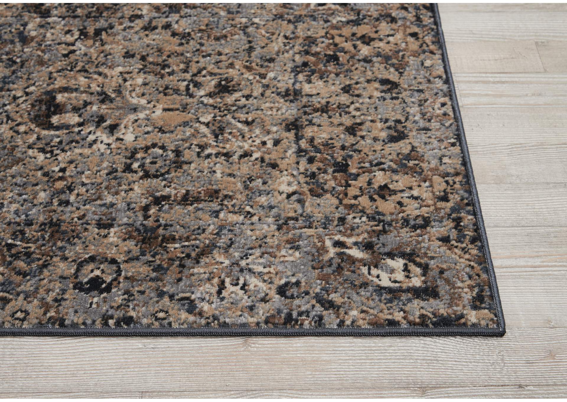 kathy ireland Home Malta MAI03 Grey 8' Runner Hallway Rug,Nourison