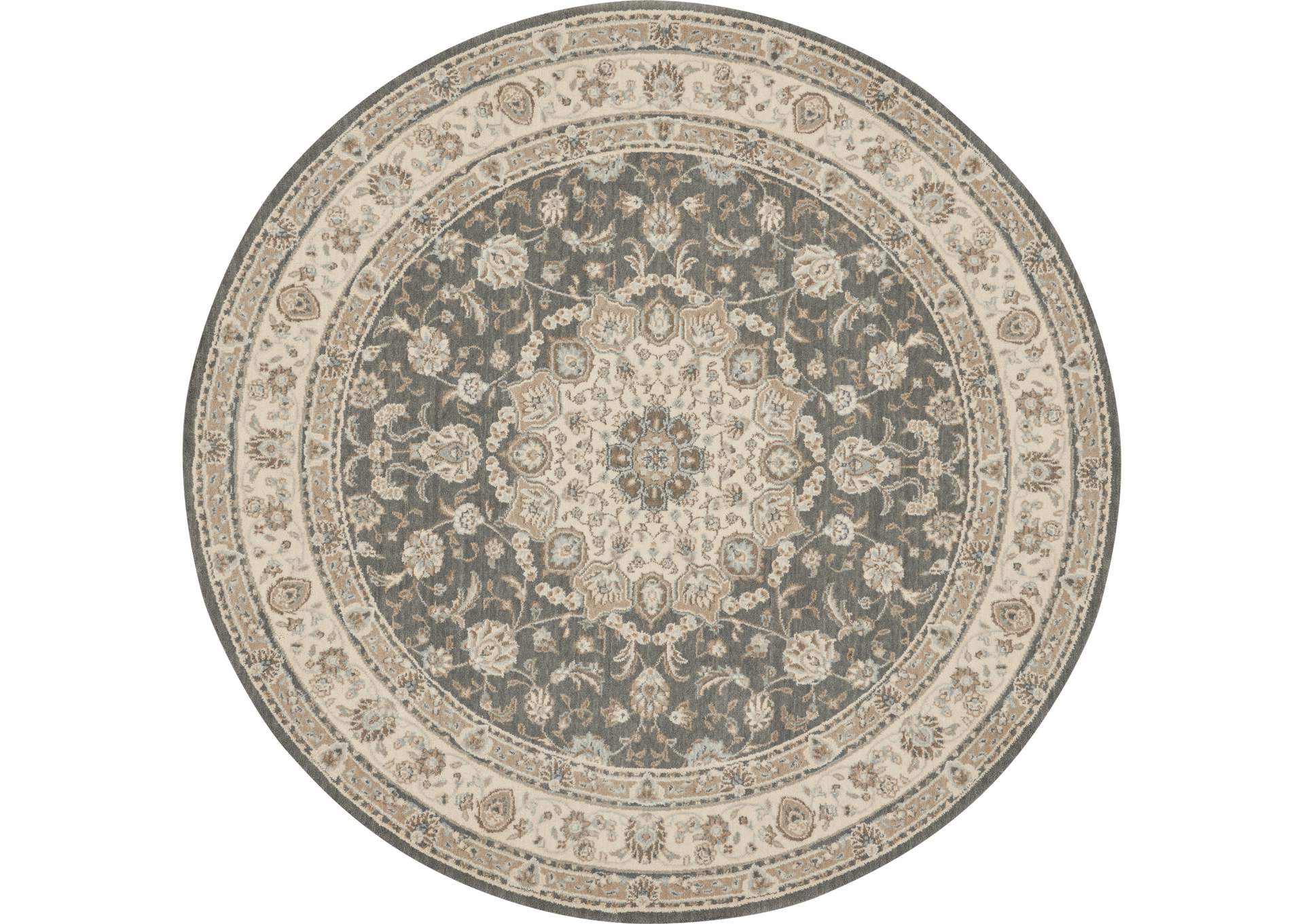 Nourison Living Treasures 8' Round Area Rug,Nourison