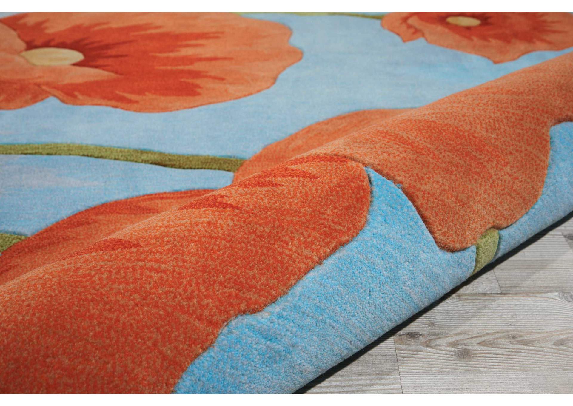 Nourison Contour CON79 Blue 8'x11' Rug,Nourison