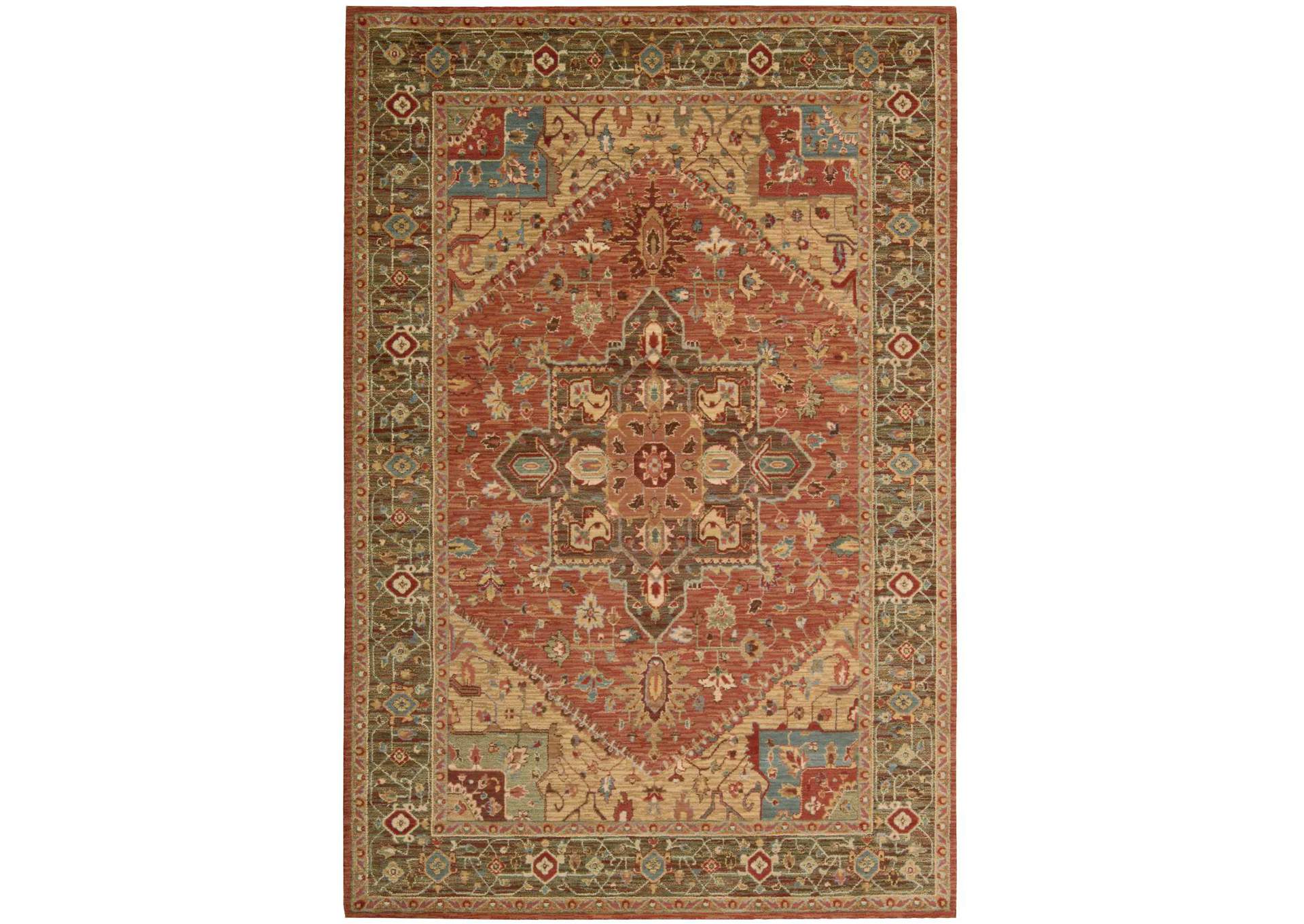 Nourison Living Treasures LI01 Brown 4'x6' Area Rug,Nourison