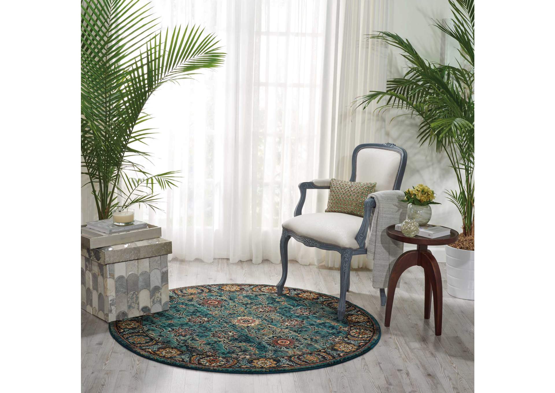 Nourison 2020 NR207 5' Round Area Rug,Nourison