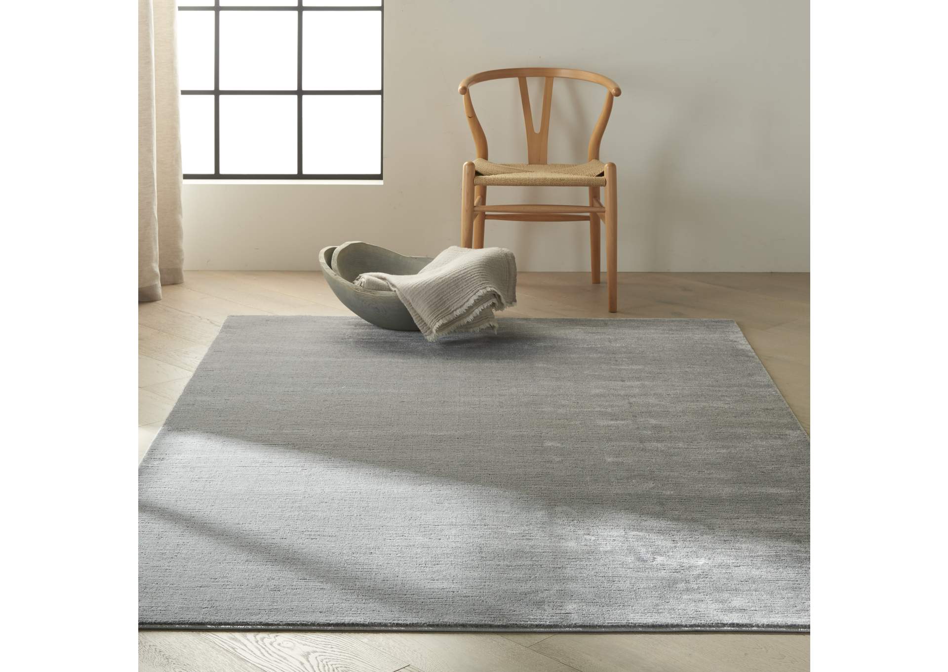 Calvin Klein Jackson CK781 Grey 5'x7' Contemporary Area Rug,Nourison