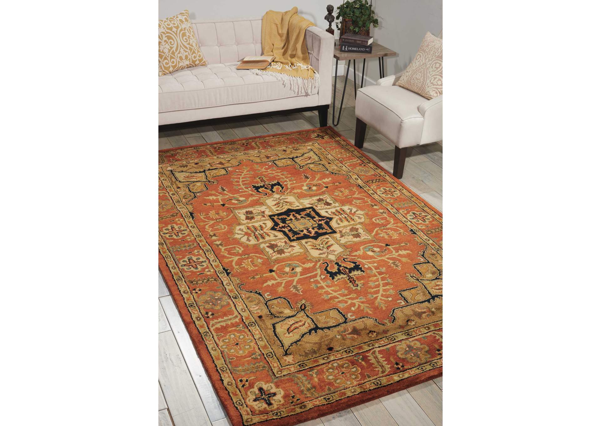 Nourison Jaipur JA33 Red Multicolor 8' Runner Hallway Rug,Nourison