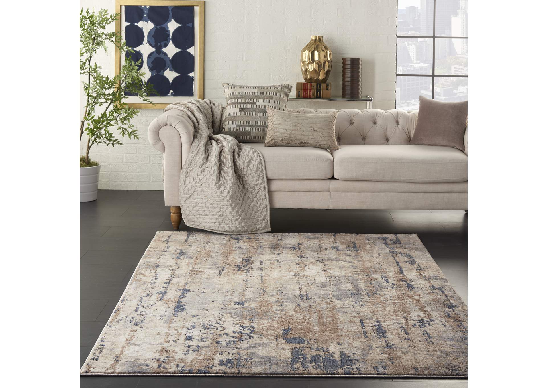 Nourison Quarry 5' x 7' Modern Area Rug,Nourison