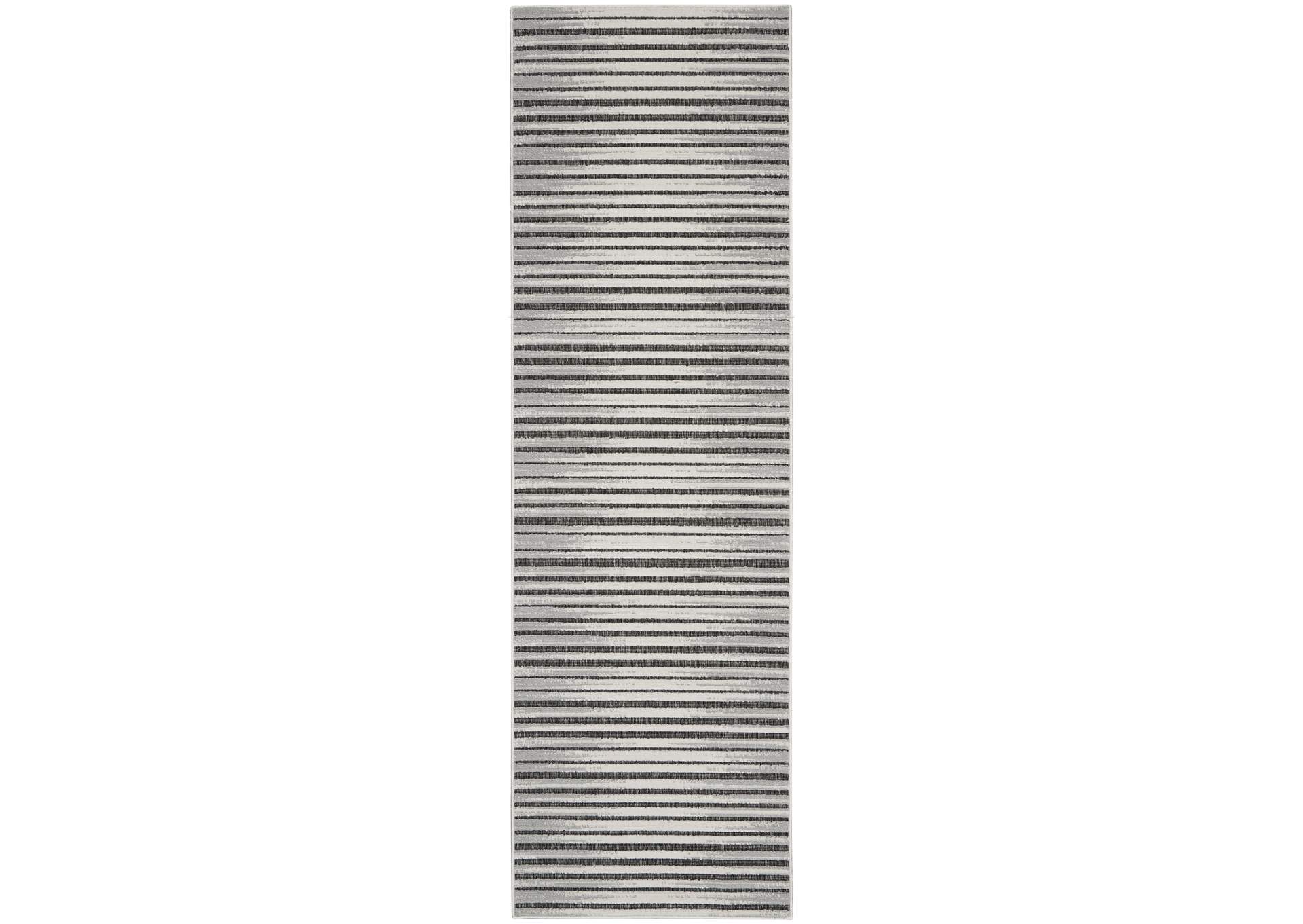 Nourison Key Largo 10' Runner Dark Grey Area Rug,Nourison