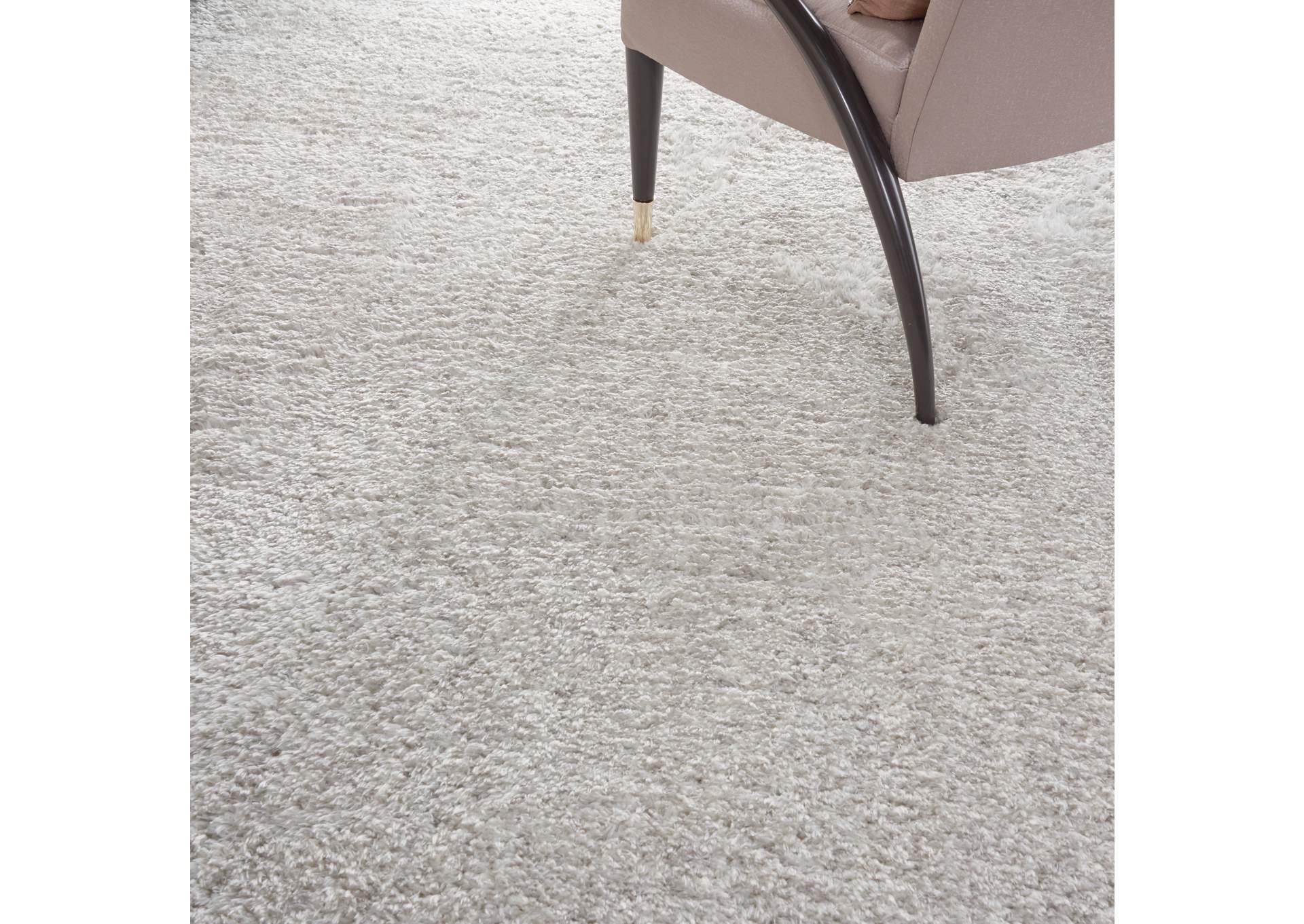 Nourison Luxe Shag LXS01 Grey 8'x10' Large Rug,Nourison