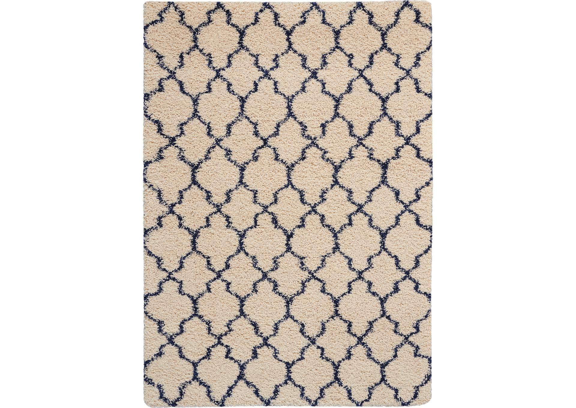 Nourison Amore AMOR2 Blue and Ivory 5'x8' Area Rug,Nourison