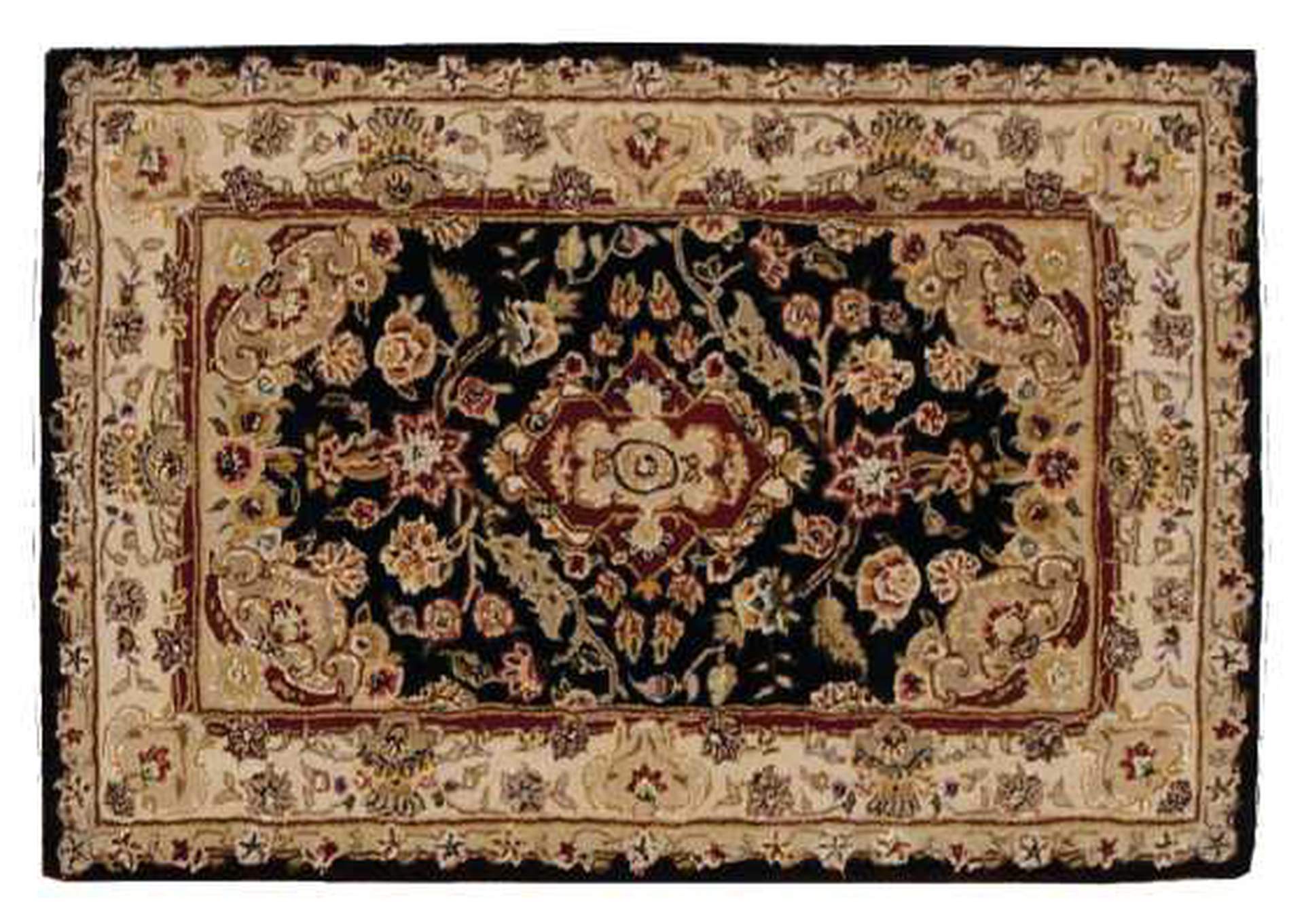 Nourison 2000 2028 Black 2'x3' Area Rug,Nourison