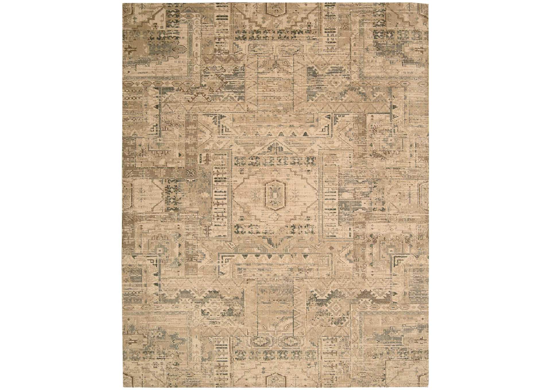 Nourison Silk Elements SKE13 Beige 8'x10' Rug,Nourison