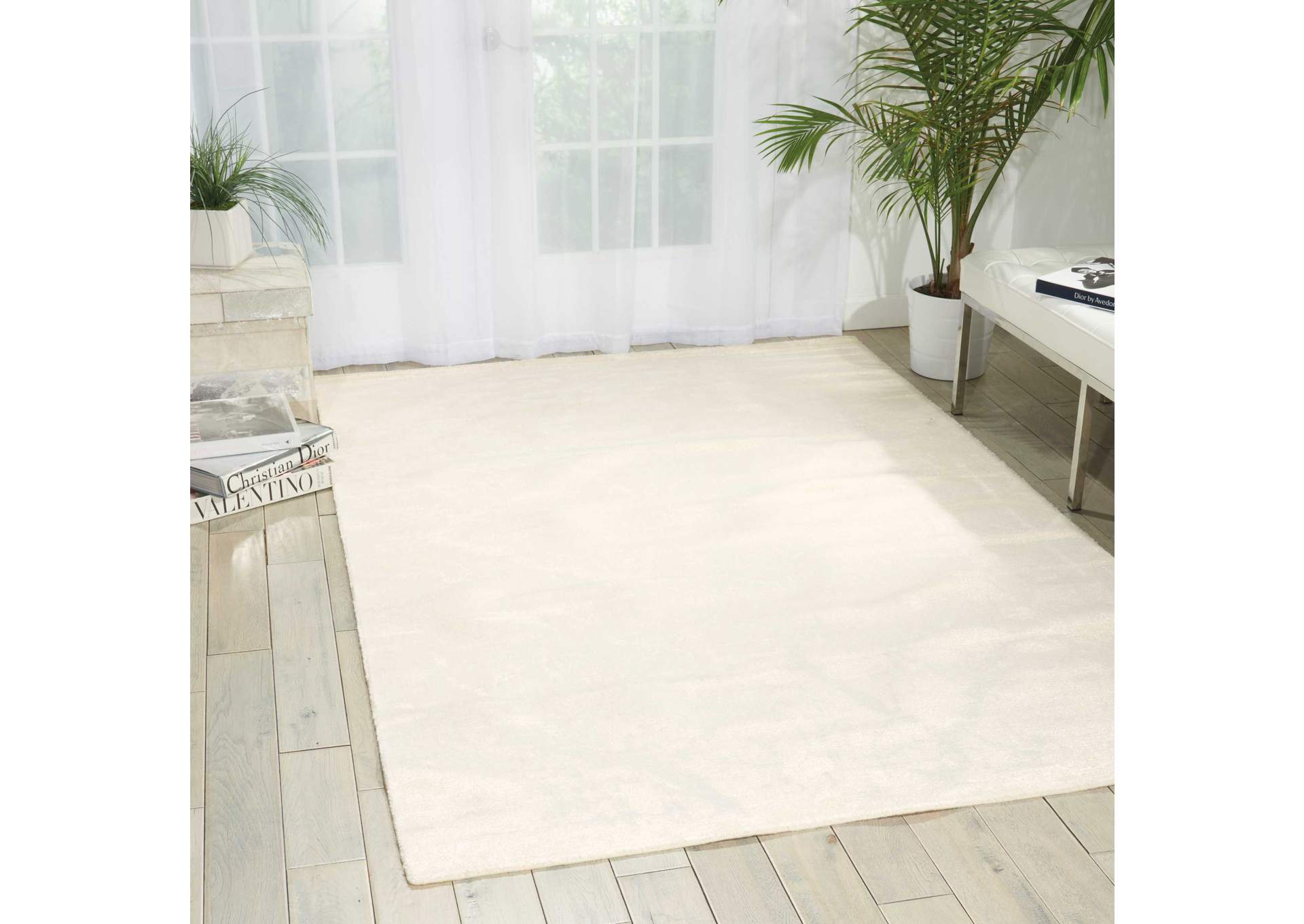 Nourison Twilight TWI09 White 12'x15' Oversized Rug,Nourison