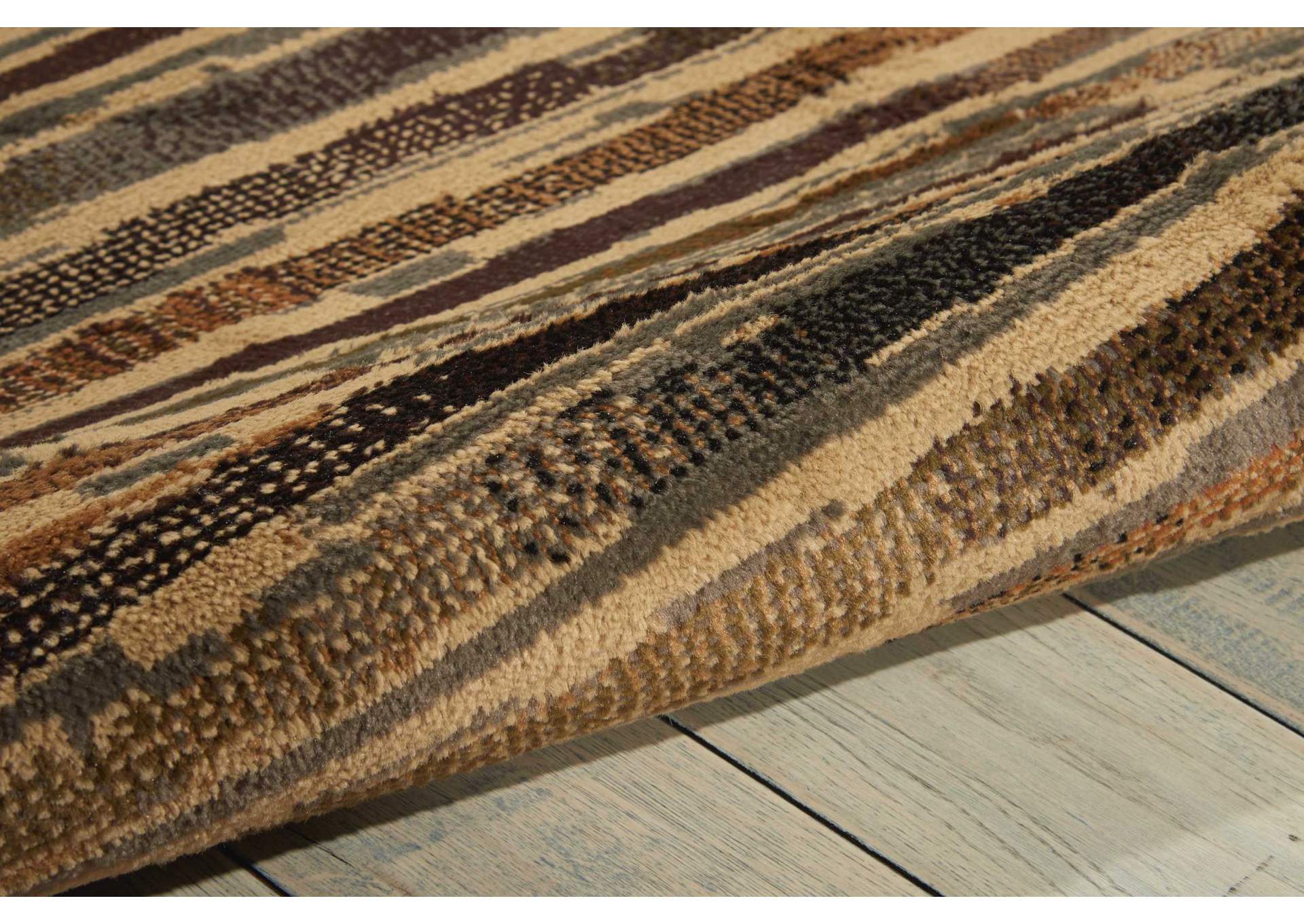 Nourison Paramount PAR15 Beige 7' Runner Hallway Rug,Nourison