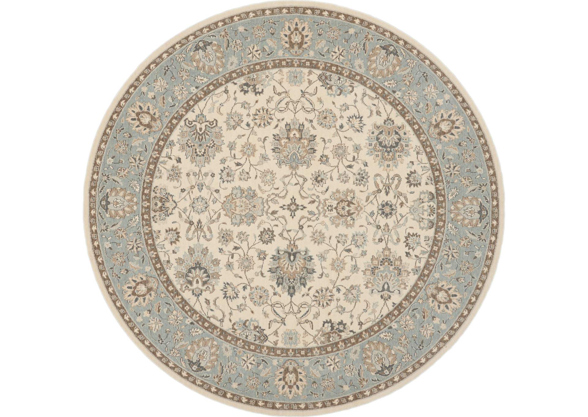 Nourison Living Treasures 8' Round Area Rug,Nourison