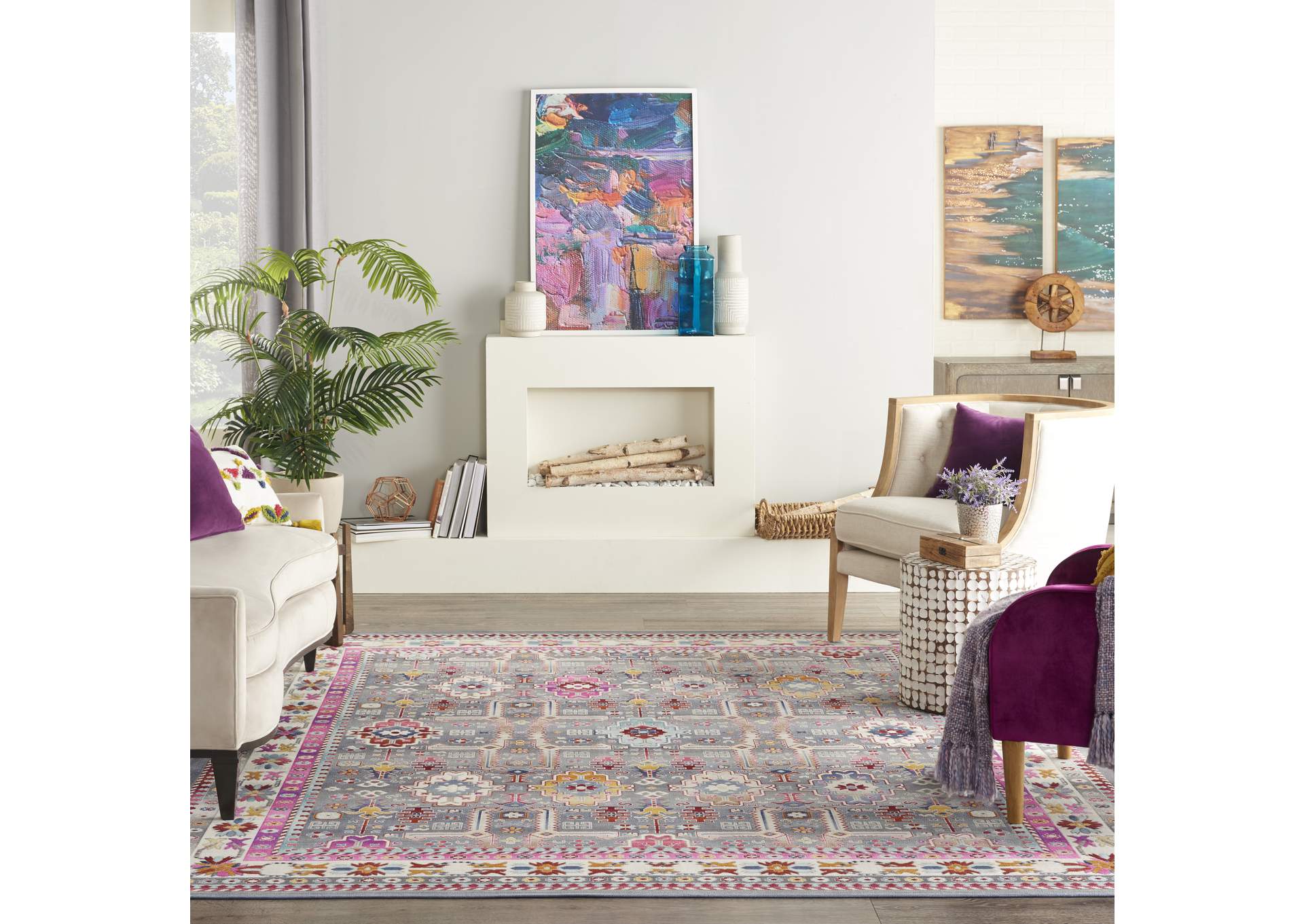 Nourison Vintage Kashan 8' x 10' Area Rug,Nourison